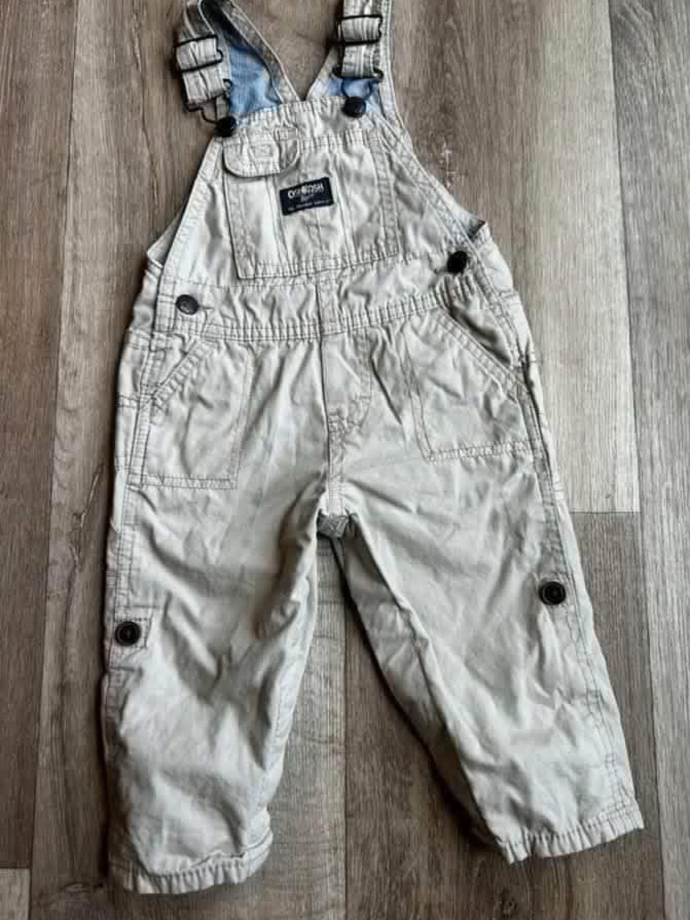 OshKosh B'gosh Light Tan Kids Overalls